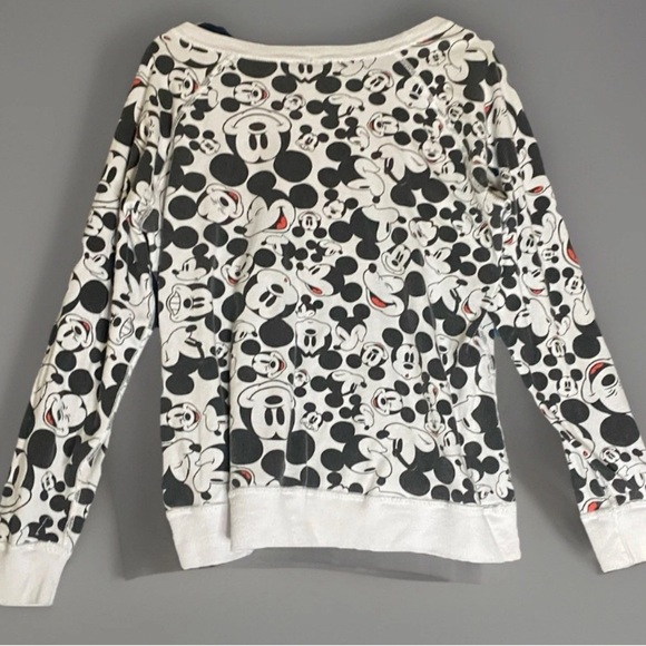 Mickey Mouse Official Disney Reversible All Over Print Long Sleeve T-Shirt Small - Picture 4 of 4